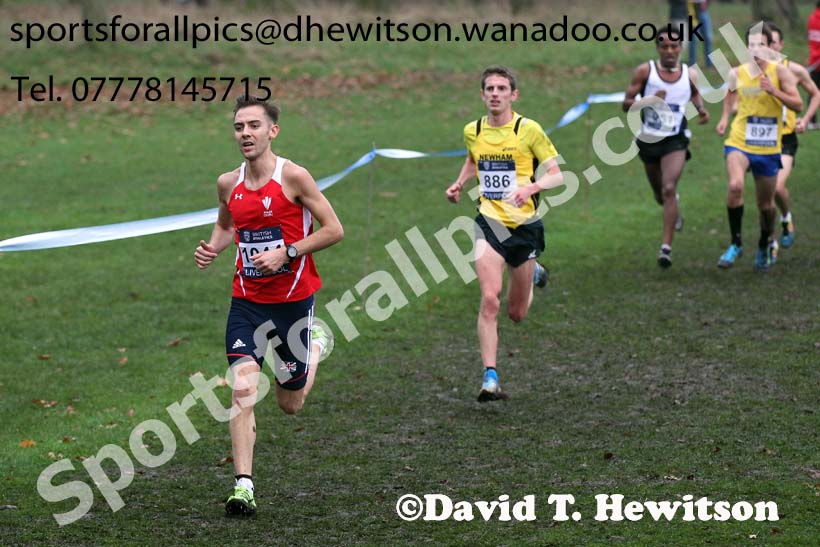 Senior men's European Cross Country Trials, Sefton Park, Liverpool. Photo: David T. Hewitson/Sports for All Pics